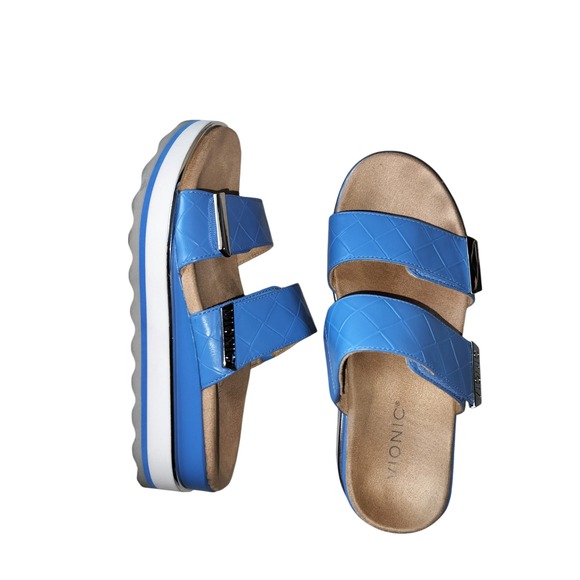 Vionic Shoes - Vionic Women's Light Blue Brandie Platform Comfort Sandals Size 6.5